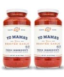 Yo Mama's Foods Keto Roasted Garlic Pasta Sauce - (2 Pack) Vegan, No Sugar Added, Low Carb, Low Sodium, Gluten Free, Paleo Friendly - Made with Fresh Non-GMO Tomatoes - 1.56lb - Buy Online on GoSupps.com