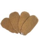 4 Pack Natural Hemp Exfoliating Gloves - Bath Sponge Scrubber for Dead Skin Removal - Deep Clean and Invigorate Your Skin - Machine Washable - Double Sided - Buy Online on GoSupps.com