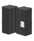 Avalon Towels Cotton Washcloths 12x12 Inches - Pack of 24, Premium Ring Spun Cotton, Super Absorbent & Soft Face Towels - Ideal for Gym, Hotel & Spa, Reusable Multipurpose Towels in Grey - Buy Online on GoSupps.com