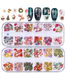 Christmas Nail Art Sequins Sticker - Santa Claus, Snowflake, Elk Decals - Winter Nail Decor - Buy Online on GoSupps.com
