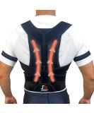 Jebolt Back Straightener | Height Adjustment & Posture Correction for Men & Women | XL Shoulder Belt & Lumbar Support for Back Pain Relief - Buy Online on GoSupps.com