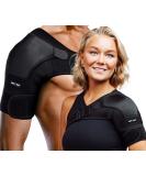 ZENKEYZ Copper Shoulder Brace - Compression Recovery Support for Men & Women - Torn Rotator Cuff, Tendonitis, Dislocation, Pain Relief - Black, S/M - Buy Online on GoSupps.com
