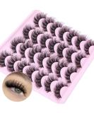 JIMIRE Russian Strip Eyelashes Cat Eye Volume Eyelashes Natural Look Like Eyelash Extensions Fluffy 16MM Thick Faux Mink Lashes 14 Pairs Pack Volume Cat Eye - Buy Online on GoSupps.com