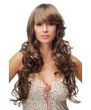 WIG ME UP TYW60430-18-26 | Super Long Curly Ladies Wig with Beautiful Bangs | Light Brown Blonde Streaked Perfect for Fashion & Style - Buy Online on GoSupps.com