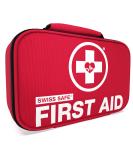 Swiss Safe 2-in-1 First Aid Kit (120 Piece) + Bonus 32-Piece Mini First Aid Kit: Compact, Lightweight for Emergencies at Home, Outdoors, Car, Camping, Workplace, Hiking & Survival - Buy Online on GoSupps.com