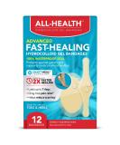 Advanced Fast Healing Hydrocolloid Gel Bandages - Assorted Sizes | 2X Faster Healing for Blisters & Wound Care - 12 ct - Buy Online on GoSupps.com