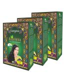Kangana Black Henna Powder - 100% Grey Coverage | Natural Hair Dye | Pack of 3 - Buy Online on GoSupps.com