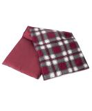 Rapeseed Pillow 20x50cm - Large 3-Chamber Heat Pad | Flannel Check Red Grain Pillow for Comfort - Buy Online on GoSupps.com