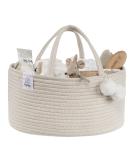Fephas Baby Diaper Caddy Organizer- Cotton Rope Nursery Storage Bin- Portable Diaper Storage Basket for Changing Table and Car- Perfect Baby Shower & Registry Gift - Buy Online on GoSupps.com