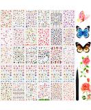 Above 2500 Pieces  30 Sheets Butterfly Nail Design Stickers Adhesive Leaf Flower Butterfly Nail Stickers Colorful Butterfly Nail Decals with Tweezers for Women Girls DIY Nail Decoration  30 Styles - Buy Online on GoSupps.com