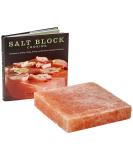 Himalayan Pink Salt Cooking Block and Cook Book Set 20 x 20 x 5 cm Suitable for Hob BBQ Oven Salthouse & Peppermongers - Buy Online on GoSupps.com