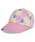 LANGZHEN Kids Cotton Baseball Cap Hat - Adjustable Sun Hat for Girls Boys - S Pink Pineapple - Buy Online on GoSupps.com