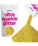 Hemway Ultra Sparkle Glitter Gold 100g - Multi-Purpose Epoxy Resin for Arts, Crafts, and Beauty | Cosmetic Safe for Body, Hair, Face, Nails | Ideal for Weddings, Tumblers, Flowers - 0.35oz - Buy Online on GoSupps.com