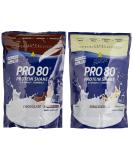 Inkospor Active Proteinshake Pro 80 bags 2-pack (2 x 500 g) Chocolate/Stracciatella 1-pack (1 x 1 kg) - Buy Online on GoSupps.com