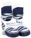 Mocc Ons Washable Slipper Socks - Zebra Stripe, 2-3 Years - Buy Online on GoSupps.com