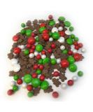 Gingerbread Sprinkletti - 100g Edible Sugar Festive Cake Topper for Xmas Party Cakes - Buy Online on GoSupps.com