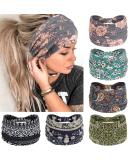Buy Propog Wide Frontal Ligament Elastic Turban Headband - Boho Hair Wrap for Women | Multi-Colored Yoga Hair Straps - Size L | International Shipping - Buy Online on GoSupps.com