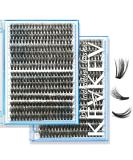 KevKev 3D Fluffy Cluster Lashes 320 Pcs DIY Extensions - 30+50D Mixed Eyelash Clusters - Thin Band & Soft - D-8-16mix - Buy Online on GoSupps.com