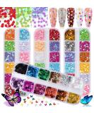 Kalolary 4boxes Holographic Nail Art Glitter Sequins - Valentine's Day Decoration - Buy Online on GoSupps.com