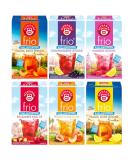 Teapot Frio Tea 6 Series Pack - Raspberry Lemon Currant Lemon Peach-Maracuja Rhubarb Cherry Iced Tea Lemon & Peach - 18 Double Chamber Bags - Buy Online on GoSupps.com