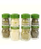 Mccormick Gourmet Organic Garlic & Herbs 4-Pack Variety Kit - Oregano, Garlic Powder, Crushed Rosemary, Thyme - Buy Online on GoSupps.com