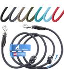 Happyshephie Adjustable Dog Leash 2.5m - Durable Reversible Leash for Medium & Large Dogs - Steel Gray - Buy Online on GoSupps.com