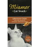 Miamor Cat Snack Liver Sausage Cream - Tasty Treats for Cats | 11x6x15g - International Shipping Available - Buy Online on GoSupps.com