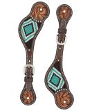 Shop Turquoise Cross Beaded Spur Straps for Women | International Shipping Available - Buy Online on GoSupps.com