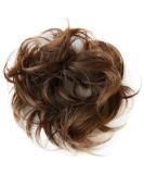 CAISHA Hairpiece Scrunchie Chloe Updos - Voluminous Wavy Synthetic Fiber in Brown Mix (DM13cm) - Perfect for Messy Hairstyles - Buy Online on GoSupps.com