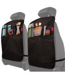Lusso Gear Heavy Duty Kick Mats (2 Pk) - Back Seat Protector Sag Proof Waterproof Car Back Seat Cover for Kids Who Make Big Messes 3 Reinforced Storage Pockets Premium Oxford Fabric (Black) - Buy Online on GoSupps.com