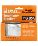 Grabber Outdoors Space Brand Emergency Survival Blanket - Silver, Lightweight 3oz, 56 X 84 - Stay Safe Outdoors! - Buy Online on GoSupps.com