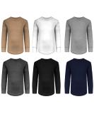 Girls/Boys/Toddler 6 Pack Athletic Performance Long Sleeve Undershirt Tops/Base Layer Cotton Stretch Shirts 6 Pack- Black/Khaki/White/Grey/Navy/Charcoal 5-6 - Buy Online on GoSupps.com