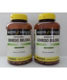Mason Vitamins Ginkgo Biloba 500mg | 180 Gelatin Capsules x 2 Bottles | Total 360 Capsules - Buy Online on GoSupps.com