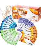 Suture Thread with Needle (Dissolvable & Non-dissolvable) - Stitch Up Gear Surgical Suturing Kit for First Aid & Emergency - Buy Online on GoSupps.com