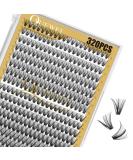 Individual Eyelashes QUEWEL Cluster Lashes - 320 Pieces 0.07D Curl DIY Extensions Mix 9-16mm - Natural Look 30D+40D Pack - Buy Online on GoSupps.com