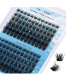 Individual Lashes 144pcs Cluster Eyelash Extensions Cluster Lashes D Curl 0.07mm 8-16mm Mix Ribbon Lashes Wide Stem Natural Lashes DIY Lash Extensions GEMERRY Lashes(B02-D-0.07-8-16mm) 8-16 mix B02 - Buy Online on GoSupps.com
