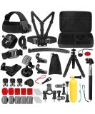 Action Camera Accessory Kit - 50-in-1 for GoPro, Insta360, SJCAM, AKASO, Campark, REMALI | Compatible with Hero 10/9/8/7 Black, Max/Fusion, Osmo Action - Buy Online on GoSupps.com
