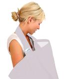 BebeChic.UK Oeko-Tex Certified 100% Cotton Breastfeeding Cover Boned Nursing Top - Silver Grey/White Dot - Buy Online on GoSupps.com