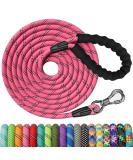 X Xben 12m Dog Tow Line - Thick Leash with Padded Handle for Small & Medium Dogs | Lockable Carabiner | Pink - Buy Online on GoSupps.com