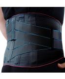 Vitalworxx Back Bandage - Professional Back Pain Relief Belt with Support Struts | Sciatica Compression Waist Size 80-95 cm | Black - Buy Online on GoSupps.com
