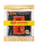 Daechun(Choi's1) Roasted Seaweed GIM (100+100 Full Sheets) Value Pack - Gold Grade, Vegan, Gluten Free from Korea - Buy Online on GoSupps.com