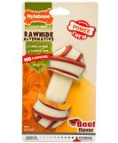 Nylabone Rawhide Alternative Knotted Bone - Beef Flavor for Medium Dogs (up to 16 kg) | Shop Internationally - Buy Online on GoSupps.com