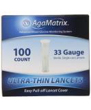 AgaMatrix Lancets, 33 Gauge, 100 Count Box - Buy Online on GoSupps.com