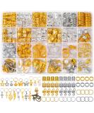 Qinzave Hair Jewelry for Braids & Locs - 294pcs Aluminum Gold Silver Accessories for Dreadlocks | Decorative Charms & Pendants for Hair Braiding - Buy Online on GoSupps.com