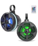 Pyle PLUTV55BTR 5.25 1000W Waterproof Off Road Speakers with RGB Light - Marine Grade Wakeboard Tower Speakers for ATV/UTV Jeep Boat - Buy Online on GoSupps.com
