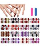 MWOOT 16 Sheet Leopard Nail Ticker - Self-Adhesive Nail Art Stickers & Nail Files for DIY Manicure Decoration - Buy Online on GoSupps.com