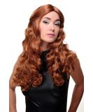 WIG ME UP GFW1840-130 | Ladies Red Long Wig with Straight Parting & Voluminous Curls - High-Quality International Shipping - Buy Online on GoSupps.com