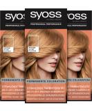Syoss Color Coloration 9-67 Coral Gold Pantone 16-1337 (3 x 115 ml) pantone-inspired permanent coloring up to 80 % less hair break professional gray cover Coral gold 1 piece (3-pack) - Buy Online on GoSupps.com