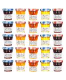 Bonne Maman Jam Assorted - 30 jelly jars x 1 ounce - 5 Apricot, 5 Orange, 5 Cherry, 5 Honey, 5 Grape, 5 Blueberry - Buy Online on GoSupps.com