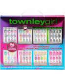 Townley Tween 96 Pcs Press-On Nails Set with 3D & Glow-In-Dark False Nails - Pre-Glue Acrylic Kit for Tweens - Perfect for Gifts, Parties, Sleepovers! - Buy Online on GoSupps.com